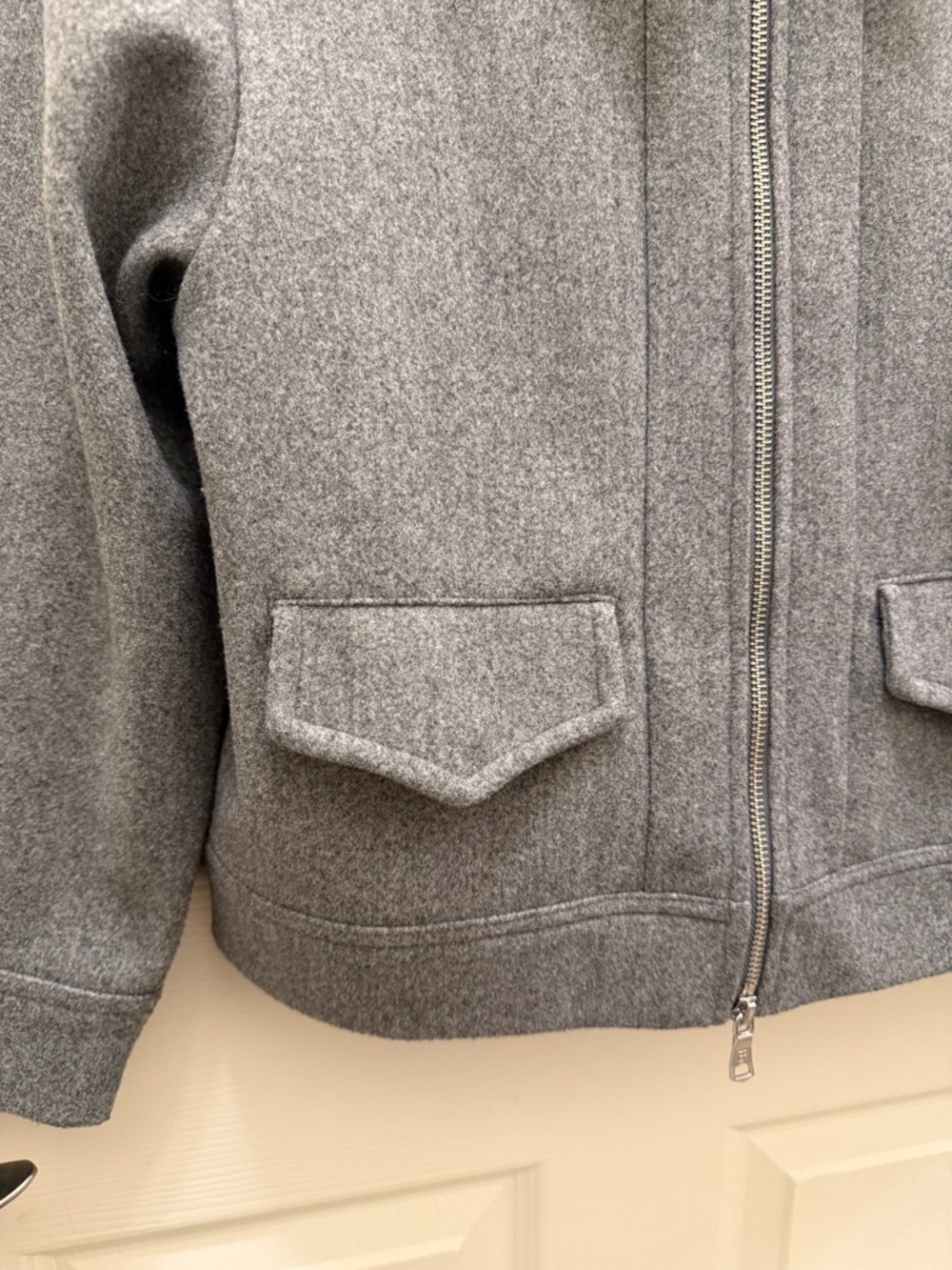 Banana Republic Factory Grey Zip Jacket - Picture 4 of 7